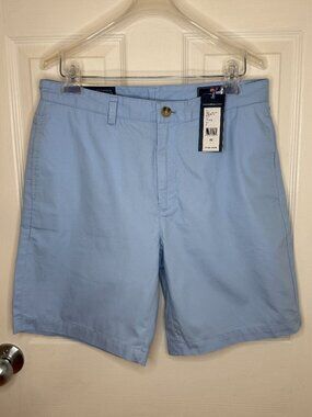 NWT Vineyard Vines Classic Fit Light Blue Club Shorts Size 32